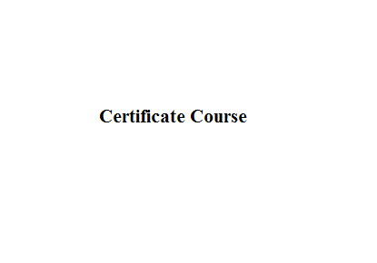 Certificate Course in Gender Studies