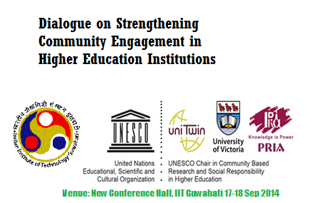 Dialogue on Strengthening Community Engagement in Higher Education Institutions  17 - 18 September 2014