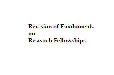 Revision of emoluments