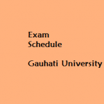 Exam schedule of PGDCA – First Sem – Gauhati University