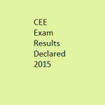 Declaration of CEE Exam results – Dibrugarh University