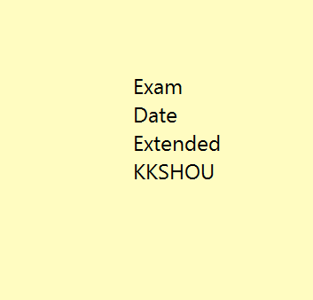 Examination Form Fill Up Date Extended : KKSHOU