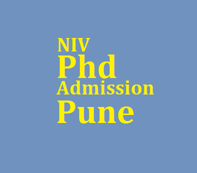 NIV Ph. D. Admission 2016 under JRF Program