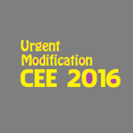 Controller of Examination, CEE 2016 has published a fresh important notification for  Medical aspirants under CEE 2016. 