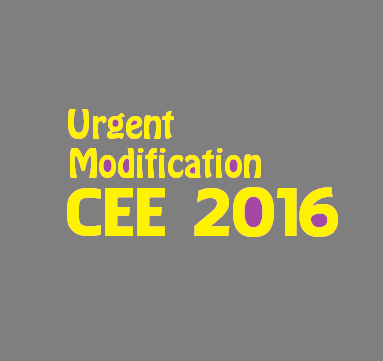 Important Notification for the Candidates of CEE-2016 applying for Medical Stream.
